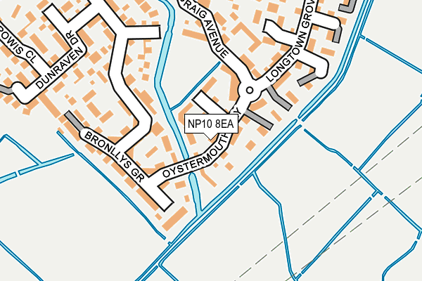 NP10 8EA map - OS OpenMap – Local (Ordnance Survey)