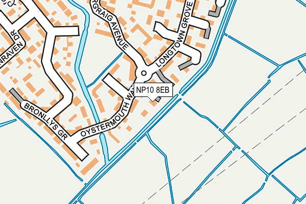 NP10 8EB map - OS OpenMap – Local (Ordnance Survey)
