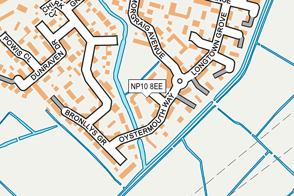 NP10 8EE map - OS OpenMap – Local (Ordnance Survey)