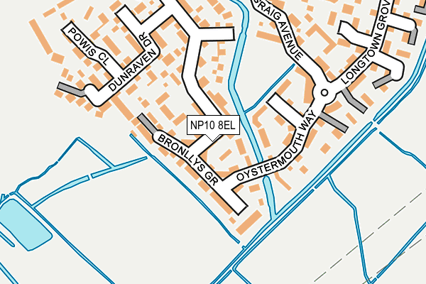 NP10 8EL map - OS OpenMap – Local (Ordnance Survey)