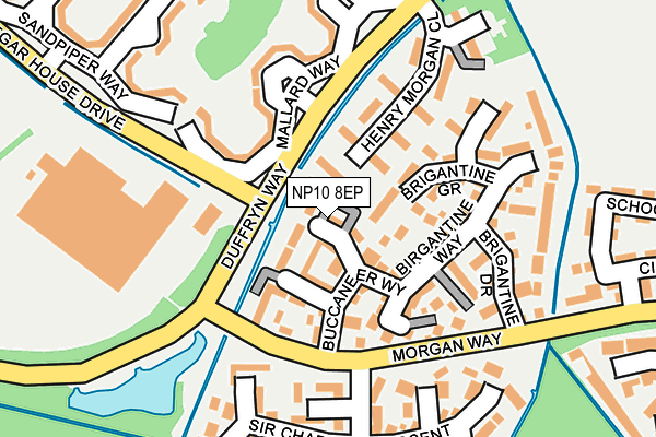 NP10 8EP map - OS OpenMap – Local (Ordnance Survey)