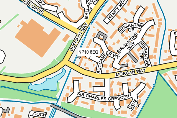NP10 8EQ map - OS OpenMap – Local (Ordnance Survey)