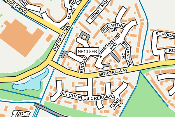 NP10 8ER map - OS OpenMap – Local (Ordnance Survey)