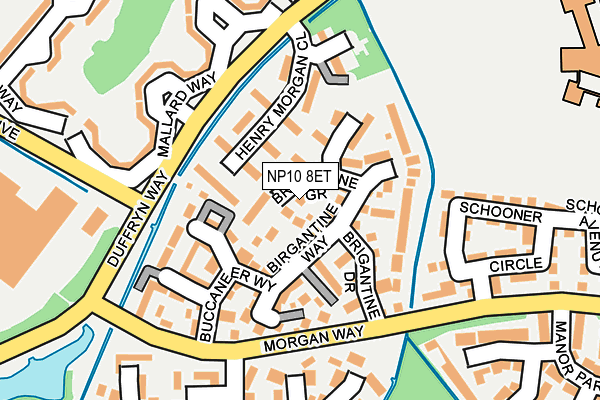 NP10 8ET map - OS OpenMap – Local (Ordnance Survey)