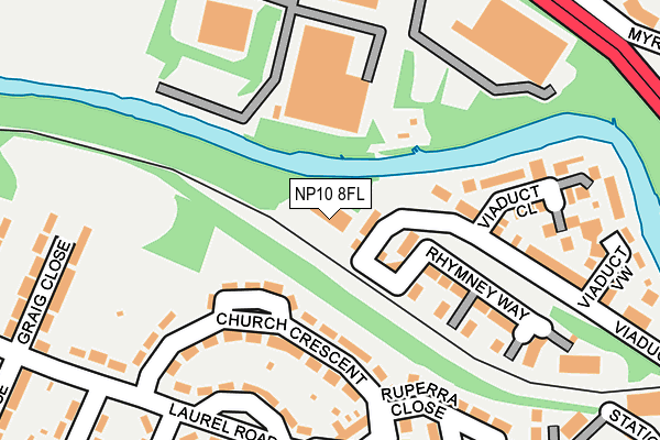 NP10 8FL map - OS OpenMap – Local (Ordnance Survey)