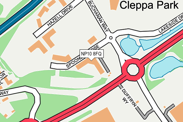 NP10 8FQ map - OS OpenMap – Local (Ordnance Survey)