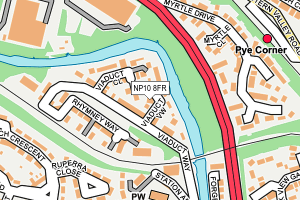 NP10 8FR map - OS OpenMap – Local (Ordnance Survey)