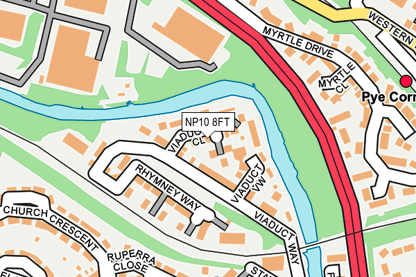 NP10 8FT map - OS OpenMap – Local (Ordnance Survey)