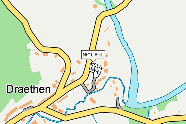 NP10 8GL map - OS OpenMap – Local (Ordnance Survey)