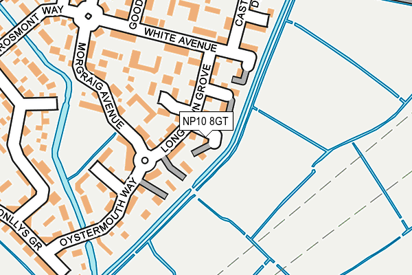 NP10 8GT map - OS OpenMap – Local (Ordnance Survey)