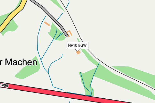 NP10 8GW map - OS OpenMap – Local (Ordnance Survey)