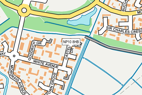 NP10 8HB map - OS OpenMap – Local (Ordnance Survey)