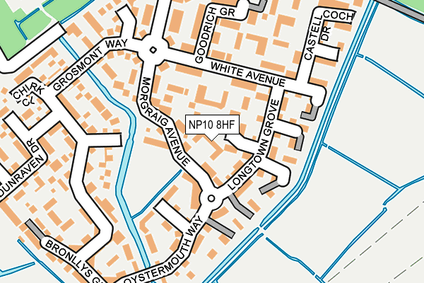 NP10 8HF map - OS OpenMap – Local (Ordnance Survey)