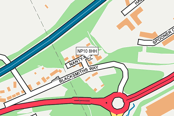 NP10 8HH map - OS OpenMap – Local (Ordnance Survey)