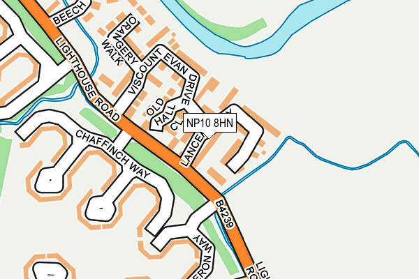 NP10 8HN map - OS OpenMap – Local (Ordnance Survey)