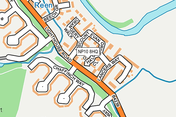 NP10 8HQ map - OS OpenMap – Local (Ordnance Survey)