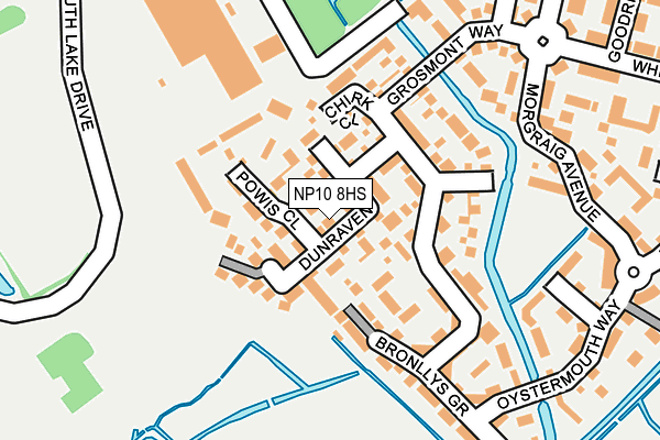 NP10 8HS map - OS OpenMap – Local (Ordnance Survey)