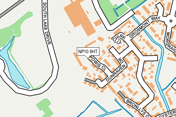 NP10 8HT map - OS OpenMap – Local (Ordnance Survey)
