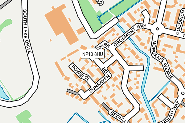 NP10 8HU map - OS OpenMap – Local (Ordnance Survey)