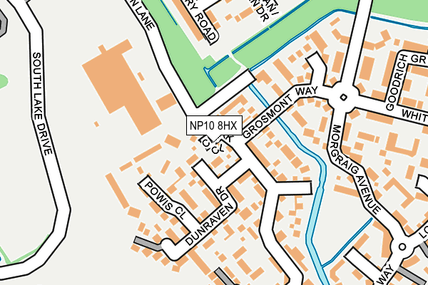 NP10 8HX map - OS OpenMap – Local (Ordnance Survey)
