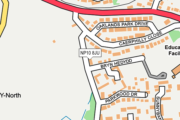 NP10 8JU map - OS OpenMap – Local (Ordnance Survey)