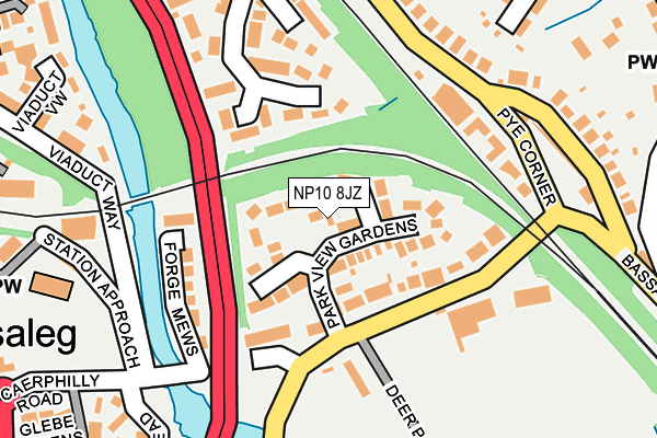 NP10 8JZ map - OS OpenMap – Local (Ordnance Survey)