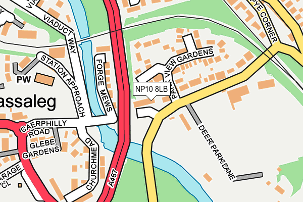 NP10 8LB map - OS OpenMap – Local (Ordnance Survey)