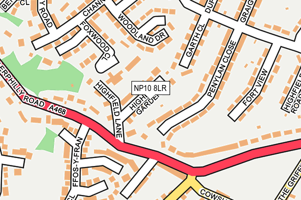 NP10 8LR map - OS OpenMap – Local (Ordnance Survey)