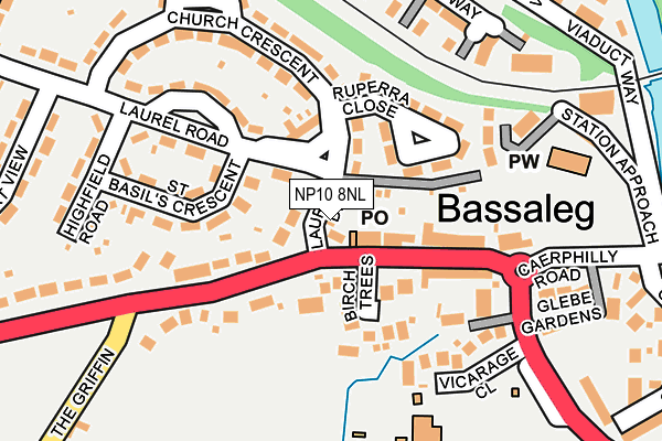 NP10 8NL map - OS OpenMap – Local (Ordnance Survey)