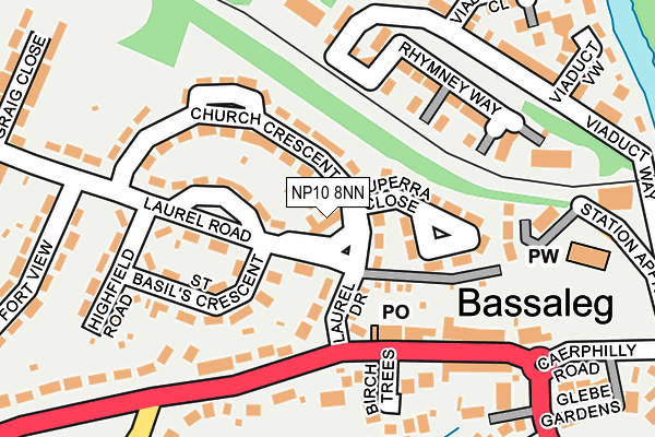 NP10 8NN map - OS OpenMap – Local (Ordnance Survey)