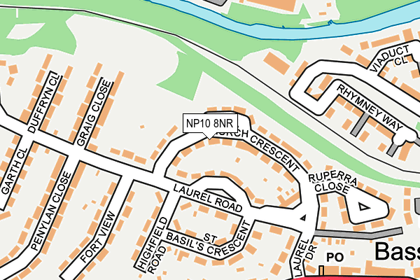 NP10 8NR map - OS OpenMap – Local (Ordnance Survey)
