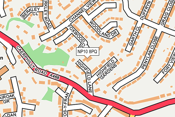 NP10 8PQ map - OS OpenMap – Local (Ordnance Survey)