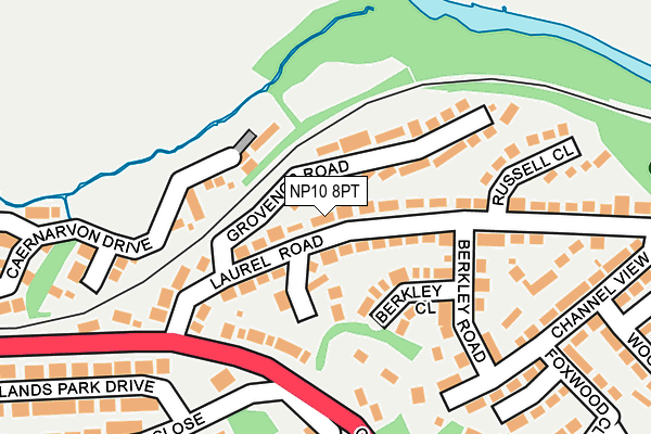 NP10 8PT map - OS OpenMap – Local (Ordnance Survey)
