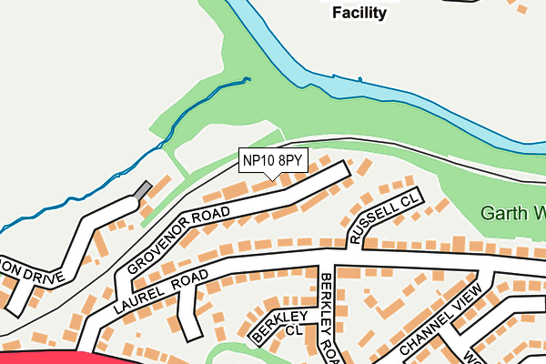 NP10 8PY map - OS OpenMap – Local (Ordnance Survey)