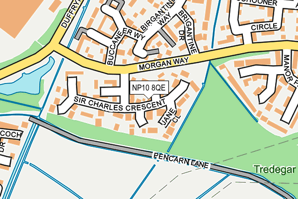 NP10 8QE map - OS OpenMap – Local (Ordnance Survey)