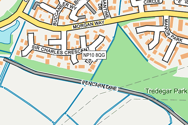 NP10 8QG map - OS OpenMap – Local (Ordnance Survey)