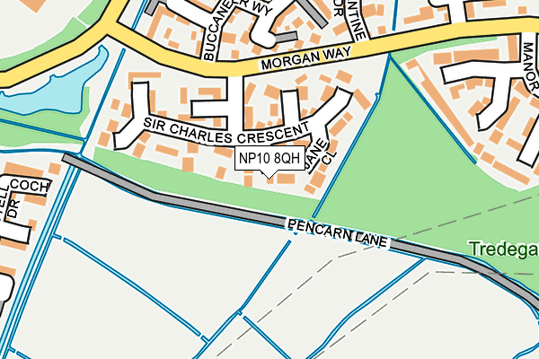 NP10 8QH map - OS OpenMap – Local (Ordnance Survey)
