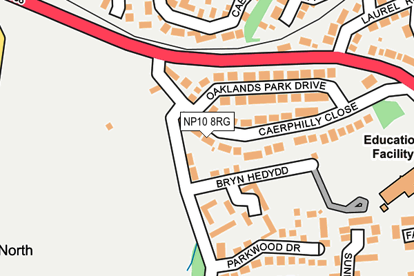 NP10 8RG map - OS OpenMap – Local (Ordnance Survey)