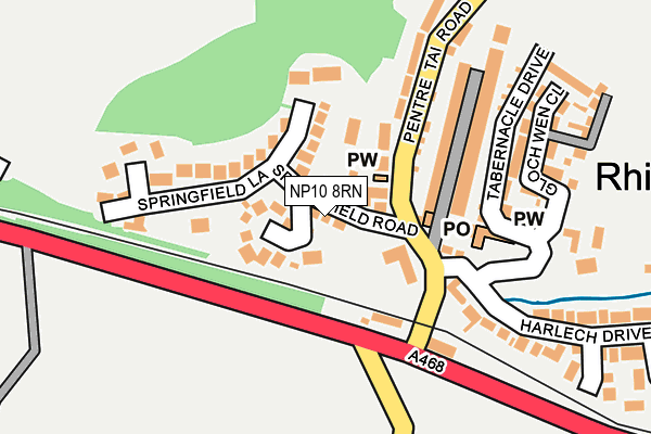 NP10 8RN map - OS OpenMap – Local (Ordnance Survey)
