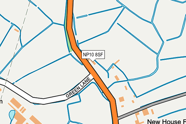 NP10 8SF map - OS OpenMap – Local (Ordnance Survey)
