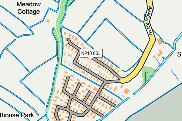 NP10 8SL map - OS OpenMap – Local (Ordnance Survey)