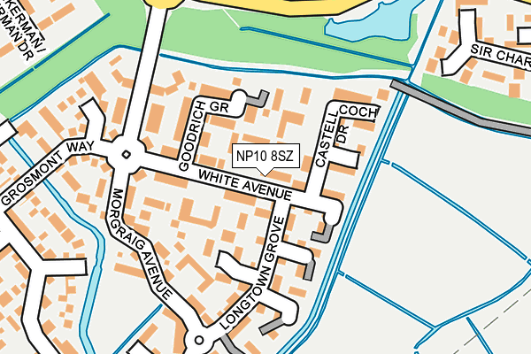NP10 8SZ map - OS OpenMap – Local (Ordnance Survey)