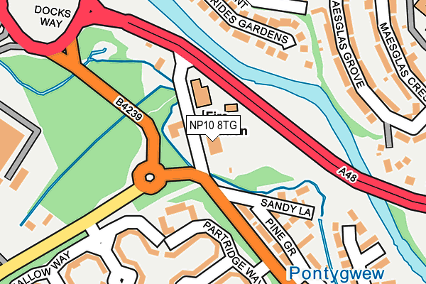 NP10 8TG map - OS OpenMap – Local (Ordnance Survey)