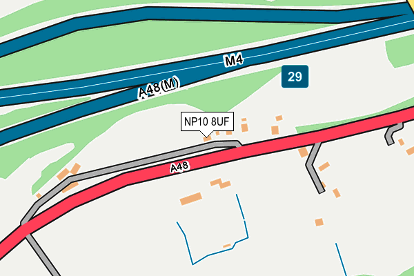 NP10 8UF map - OS OpenMap – Local (Ordnance Survey)
