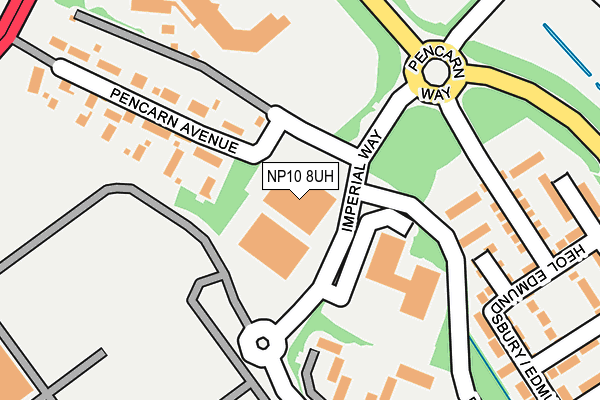 NP10 8UH map - OS OpenMap – Local (Ordnance Survey)