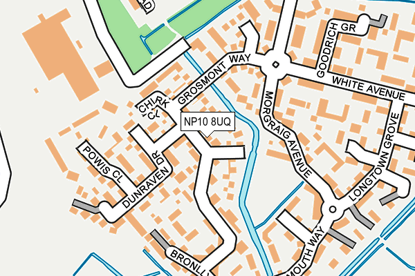 NP10 8UQ map - OS OpenMap – Local (Ordnance Survey)