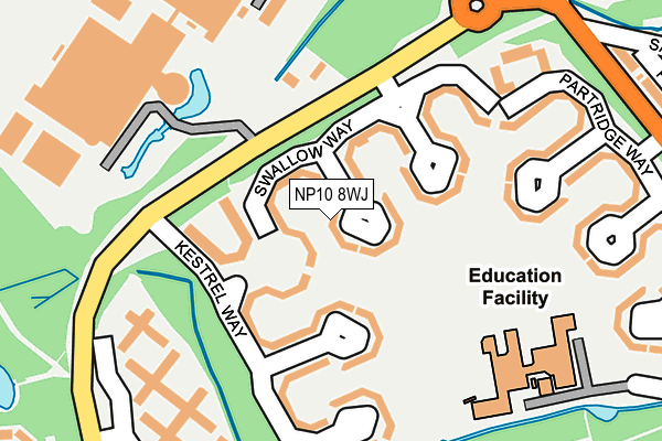 NP10 8WJ map - OS OpenMap – Local (Ordnance Survey)
