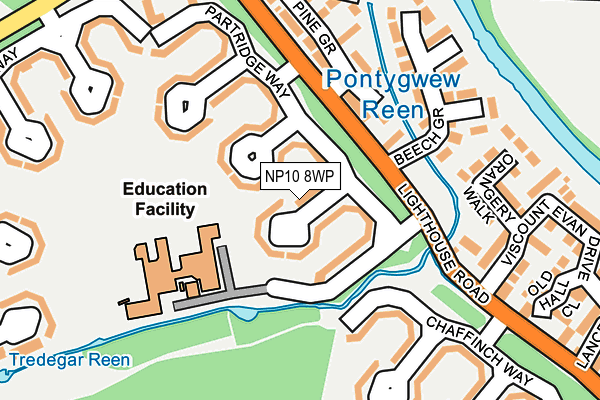 NP10 8WP map - OS OpenMap – Local (Ordnance Survey)