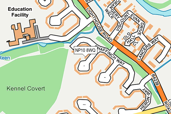 NP10 8WQ map - OS OpenMap – Local (Ordnance Survey)