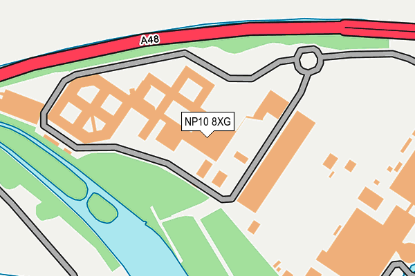 NP10 8XG map - OS OpenMap – Local (Ordnance Survey)